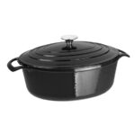 Vogue ovaler Schmortopf schwarz – Bild 2