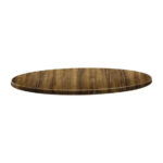 Topalit Classic Line runde Tischplatte Atacama Kirschenholz 70cm