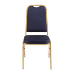 Bolero Bankettstühle mit quadratischer Lehne blau (4 Stück) – Bild 2