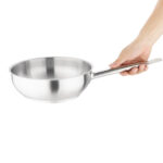 Vogue Edelstahl Sauteuse 24cm – Bild 2