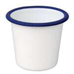 Olympia emaillierte Saucenbecher weiß-blau 11,4cl (6 Stück) – Bild 5