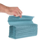 Jantex C-gefaltete Handtücher blau 1-lagig (12 Stück) – Bild 2
