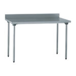 Tournus Edelstahltisch 1200 mm mit Aufkantung