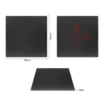Bolero Mattschwarz Quadratische Tischplatte für draußen 700mm – Bild 4