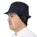 Trilby Hut mit Haarnetz dunkelblau Größe S – Bild 9