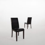 Bolero Esszimmerstühle Kunstleder schwarz (2 Stück) – Bild 6
