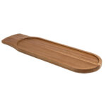 Olympia Servierbrett Akazienholz mit 3 Aussparungen 14 x 48cm – Bild 2