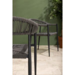 Bolero Eden PE Twist Rattan Outdoor-Sessel Charcoal (4 Stück) – Bild 5