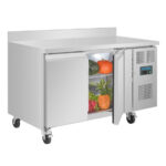 Polar U-Serie Doppel-Tür Thekenkühlschrank mit Aufkantung 282Ltr – Bild 5