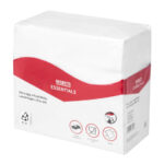 Nisbets Essentials 2-lagig 4-fach Weiß Servietten (50 Stück) – Bild 2