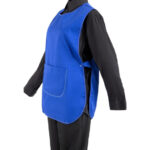 Weißes Tabard mit Tasche Königsblau – Bild 4