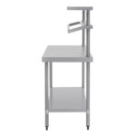 Vogue Edelstahl Arbeitstisch mit Aufsatz 120cm – Bild 4