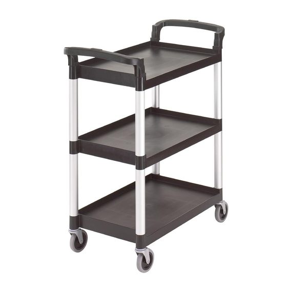 download_s9eg-ti.jpg Cambro Servierwagen mit 3 Ablagen schwarz – Bild 1