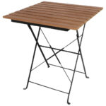 Bolero quadratischer klappbarer Terrassentisch Holzimitat 60cm – Bild 6