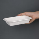 Fiesta Compostable kompostierbare Menüschalen aus Bagasse 45,5cl (50 Stück) – Bild 4