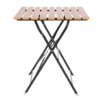 Bolero quadratischer klappbarer Terrassentisch Holzimitat 60cm – Bild 5