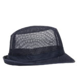 Trilby Hut mit Haarnetz dunkelblau Größe M – Bild 6