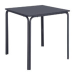 Bolero Adeline Stahl quadratischer Tisch 700mm Schieferblau