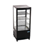 Polar C-Serie Energieeffizienter Kühlschrank mit gebogener Tür Schwarz 86Ltr – Bild 2