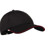 Chef Works Cool Vent Baseballmütze Schwarz mit Rot