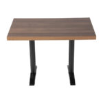 Bolero vorgebohrte rechteckige Tischplatte Rustic Oak 1100x700mm – Bild 6
