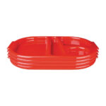 Olympia Kristallon kleines Menütablett aus Polycarbonat rot 32,2cm (10 Stück) – Bild 3