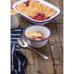 Olympia emaillierte Dessertschalen weiß-blau 7,5cm (6 Stück) – Bild 6
