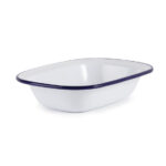 Olympia rechteckige Speiseschale weiß-blau 13,5 x 18cm (6 Stück) – Bild 4