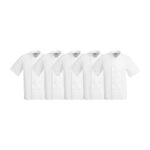 Whites Boston Unisex Kurzarm Kochjacke Weiß S (5 Stück) – Bild 9