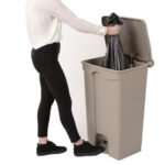 Jantex Küchenpedaleimer beige 87L – Bild 6