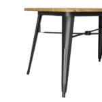 Bolero Kompletter Outdoor Tisch 120x76x76cm Helles Holz – Bild 3