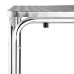 Bolero quadratischer Bistrotisch Edelstahl 4 Beine 60cm – Bild 2