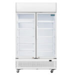 Polar G-Serie Zweitürige Displaykühlung mit Leuchtkasten 950L Schwingtüren – Bild 4