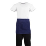 Whites kurze Bistroschürze marineblau – Bild 10
