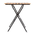 Bolero quadratischer klappbarer Terrassentisch Holzimitat 60cm – Bild 3