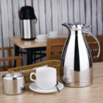 Olympia Thermoskanne Edelstahl-Look 1,5L – Bild 4