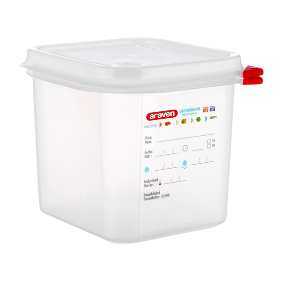 download_tbn9-gf.jpg Araven Polypropylen 1/6 Gastronorm-Behälter 2,6Ltr (4 Stück) – Bild 1
