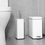 Jantex quadratische Toilettenbürste und Halter - Weiß – Bild 6