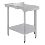 Vogue Arbeitsecktisch mit Aufkantung und Regalboden 80 x 60cm – Bild 3