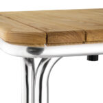 Bolero quadratischer Tisch Eschenholz 4 Beine 70cm – Bild 4