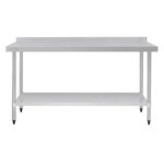 Vogue Arbeitstisch mit Aufkantung und Regalboden 180 x 70cm – Bild 5