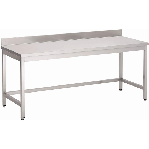 download_tlhf-f9.jpg Gastro M Arbeitstisch mit Aufkantung 120cm lang – Bild 1