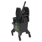 Jantex 20Ltr Hoher Wischeimer mit Wringer - Grüner Print – Bild 3