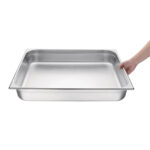 Vogue GN-Behälter Edelstahl 100mm GN2/1 – Bild 6