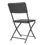 Bolero Rattan Klappstuhl Schwarz (2 Stück) – Bild 3