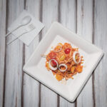 Fiesta Compostable kompostierbare Teller aus Bagasse quadratisch 26,1cm (50 Stück) – Bild 2