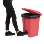 Jantex Küchenpedaleimer rot 45L – Bild 6