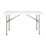 Bolero rechteckiger Klapptisch weiß 122cm – Bild 2