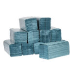 Jantex C-gefaltete Handtücher blau 1-lagig (12 Stück) – Bild 3