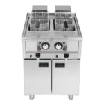 Buffalo 600 Serie freistehende Doppelbehälter-Elektrofritteuse 2x 8Ltr – Bild 3
